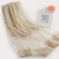 mujeres de la moda de buena calidad bufanda de seda digital personalizada impresión floral 8% seda 20% nylon 72% bufanda de acrílico de impresión